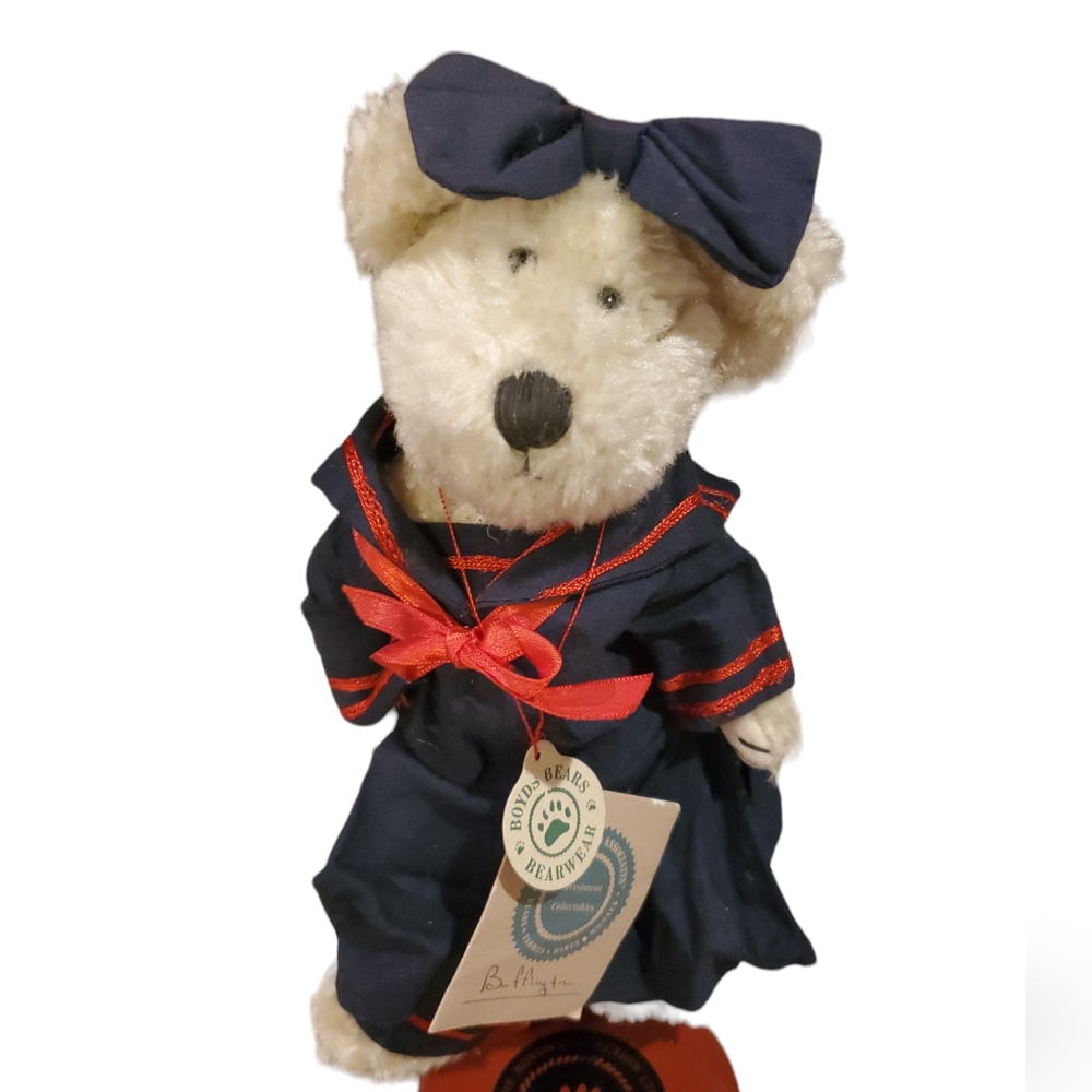 Boyds Bear Buffington Fitzbruin, White bear w/tags, 10", VINTAGE